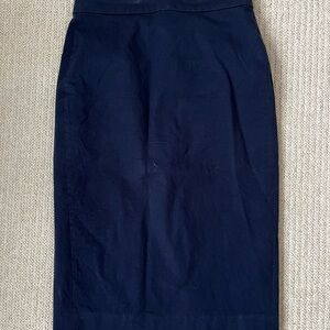 J Crew No. 3 Pencil Skirt in Navy, Size 6